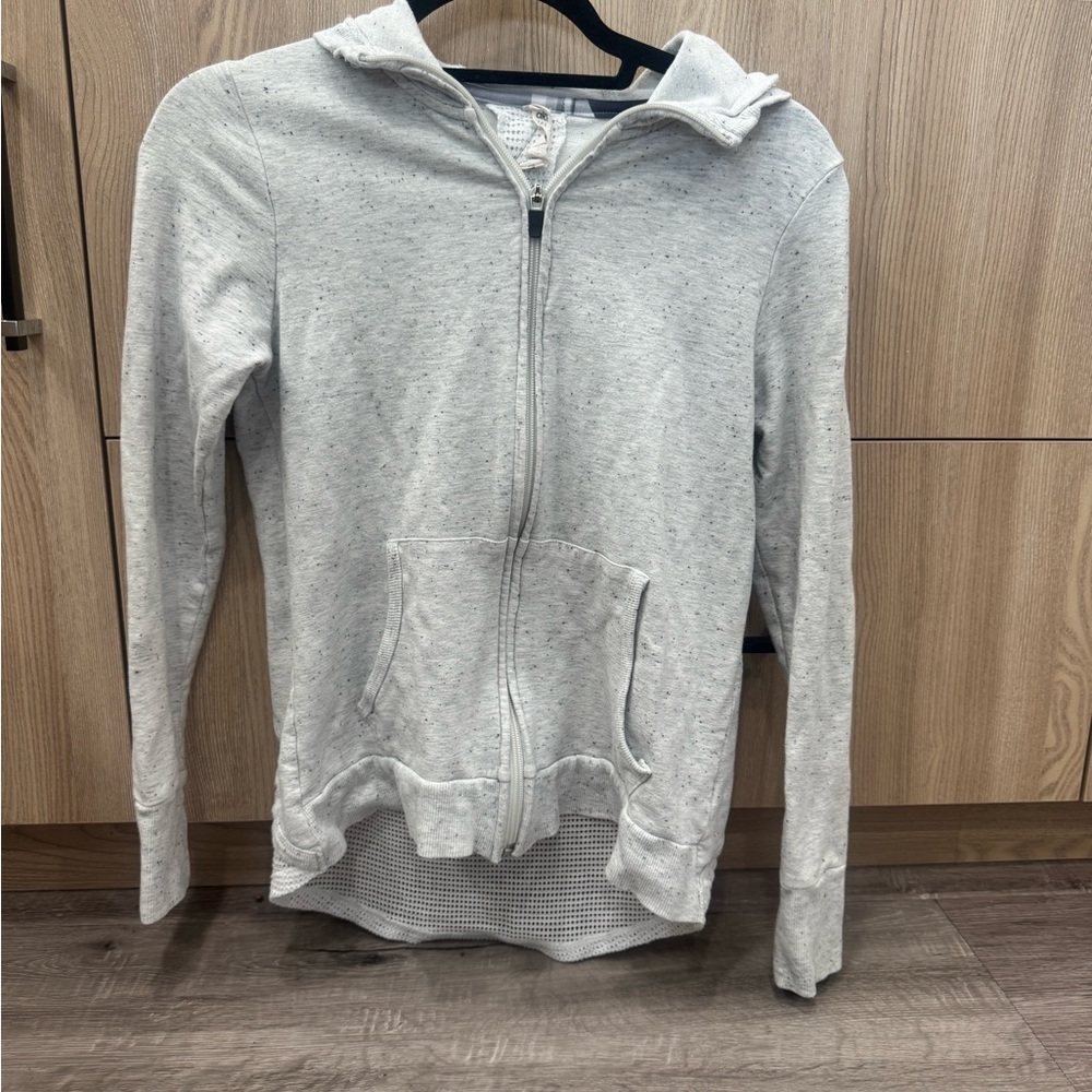 ALO Yoga Gray Zip-Up Hoodie